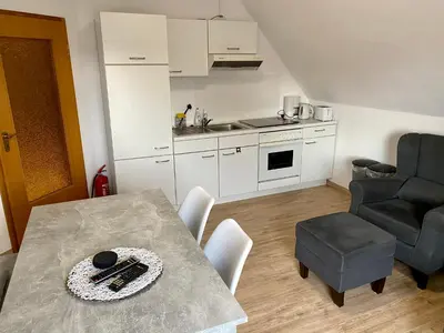 Küche/Küchenzeile in der Unterkunft Ferienwohnung Gisela