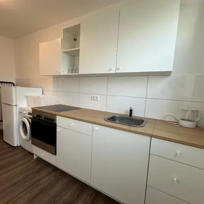 Küche/Küchenzeile in der Unterkunft WDI - Workers Apartments