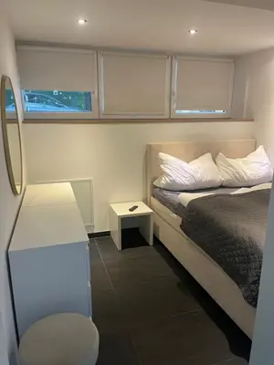 Ein Bett oder Betten in einem Zimmer der Unterkunft Auszeit direkt am Toelleturm -Barmer Anlagen