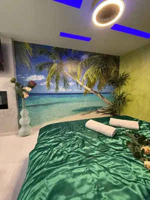 Ein Bett oder Betten in einem Zimmer der Unterkunft Ferienwohnung SPA Delluxe 2