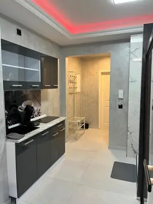 Küche/Küchenzeile in der Unterkunft Ferienwohnung SPA Delluxe 2