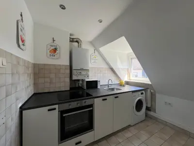 Küche/Küchenzeile in der Unterkunft Socha Apartments Zuhause auf Zeit, Monteurwohnungen in Remscheid
