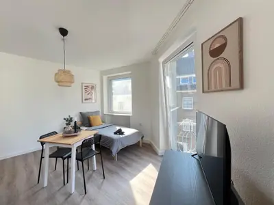 Ein Sitzbereich in der Unterkunft Socha Apartments Zuhause auf Zeit, Monteurwohnungen in Remscheid
