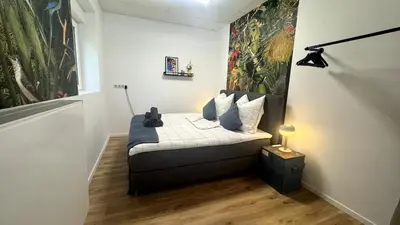 Ein Sitzbereich in der Unterkunft COZY City Loft with Parking I WiFi I Netflix