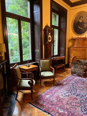 Ein Sitzbereich in der Unterkunft Villa Angela Neuer Rosengarten