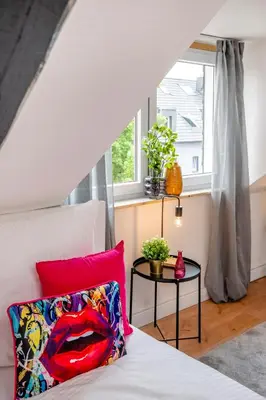 Ein Bett oder Betten in einem Zimmer der Unterkunft Kurzzeitglück 24h Self Check-In E04