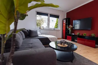 TV/Unterhaltungsangebot in der Unterkunft vivid & red - Netflix - City - Wifi - 4 Person