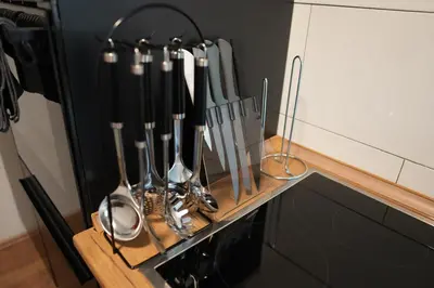 Küche/Küchenzeile in der Unterkunft Stylisches City Apartment im Pott Modern und Gemütlich