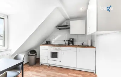 Küche/Küchenzeile in der Unterkunft BEGE APARTMENTS SmartDesk