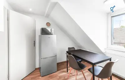 Küche/Küchenzeile in der Unterkunft BEGE APARTMENTS SmartDesk