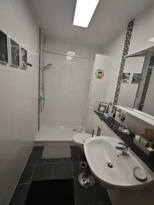 Ein Badezimmer in der Unterkunft Apartment in Hattingen