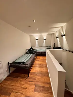Ein Bett oder Betten in einem Zimmer der Unterkunft Rheinberg Ferienwohnung und Monteure Whg 3