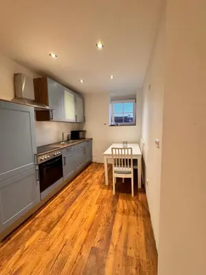 Küche/Küchenzeile in der Unterkunft Rheinberg Ferienwohnung und Monteure Whg 3