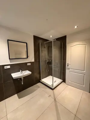Ein Badezimmer in der Unterkunft Rheinberg Ferienwohnung und Monteure Whg 3