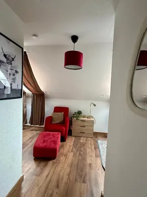 Ein Sitzbereich in der Unterkunft 148qm Apartment, nähe Düsseldorf, 4 Schlafzimmer, privater Parkplatz