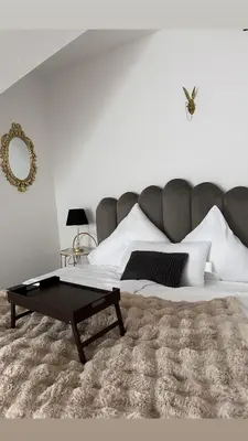 Ein Bett oder Betten in einem Zimmer der Unterkunft 148qm Apartment, nähe Düsseldorf, 4 Schlafzimmer, privater Parkplatz