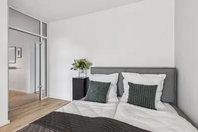 Ein Bett oder Betten in einem Zimmer der Unterkunft Groß - modern - nah an Köln- Luxuriöse Wohnung für 8 Personen in Remscheid