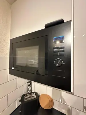 Küche/Küchenzeile in der Unterkunft Apartment Südhöhen - für Geschäfts- Privatreisen mit naher Autobahnanbindung Düsseldorf & Köln