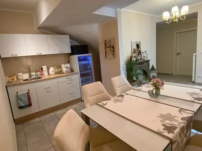 Küche/Küchenzeile in der Unterkunft Maison Madame Exquisit