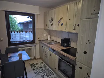 Küche/Küchenzeile in der Unterkunft Ferienwohnung