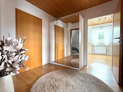 Ein Bett oder Betten in einem Zimmer der Unterkunft Gemütliche Ferienwohnung