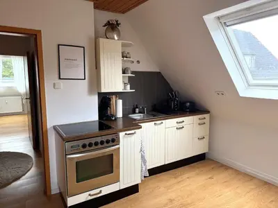 Küche/Küchenzeile in der Unterkunft Gemütliche Ferienwohnung