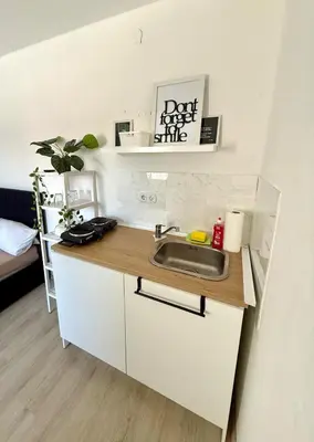Küche/Küchenzeile in der Unterkunft Wie bei Freunden zuhause - nur schöner