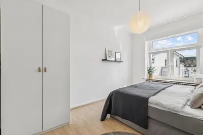 Ein Bett oder Betten in einem Zimmer der Unterkunft Altbaujuwel in Schwelm, nahe Köln,DO,Df 4 Pers