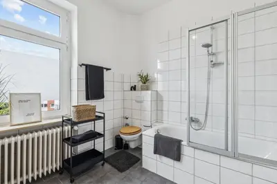 Ein Badezimmer in der Unterkunft Altbaujuwel in Schwelm, nahe Köln,DO,Df 4 Pers