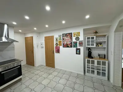 Küche/Küchenzeile in der Unterkunft Architects apartment in Essen
