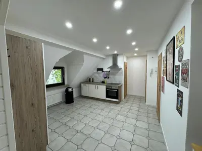 Küche/Küchenzeile in der Unterkunft Architects apartment in Essen