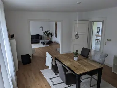 Ein Sitzbereich in der Unterkunft Fewo Steckinghof
