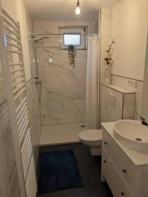 Ein Badezimmer in der Unterkunft Fewo Steckinghof
