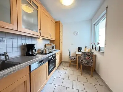 Küche/Küchenzeile in der Unterkunft Zentral und ruhig - gut ausgestattete Wohnung mit Balkon für 1-3 Personen