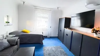 Ein Sitzbereich in der Unterkunft Charming Apartment in historischer Polizeiwache