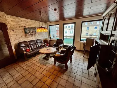 Ein Sitzbereich in der Unterkunft Charming apartment in a central location
