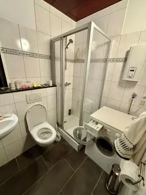 Ein Badezimmer in der Unterkunft Charming apartment in a central location