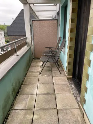 Ein Balkon oder eine Terrasse in der Unterkunft Charming apartment in a central location