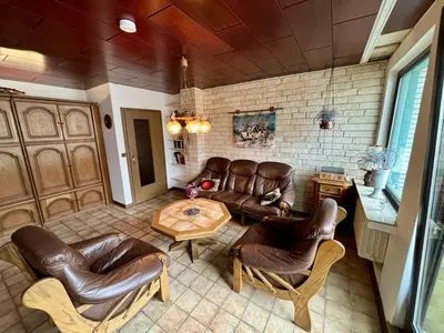 Ein Sitzbereich in der Unterkunft Charming apartment in a central location
