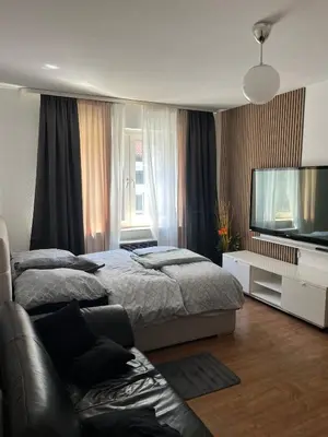 TV/Unterhaltungsangebot in der Unterkunft Barmen Stilvolle Wohnung