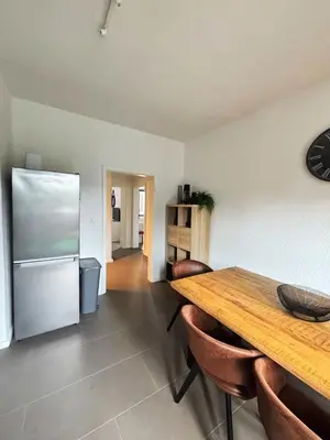 Küche/Küchenzeile in der Unterkunft 6P Zentrale Suite mit Balkon & Parkplatz