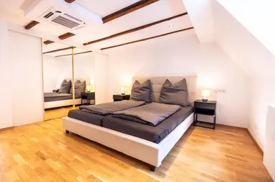 Ein Sitzbereich in der Unterkunft Fachwerk Boutique-Hotel Suite