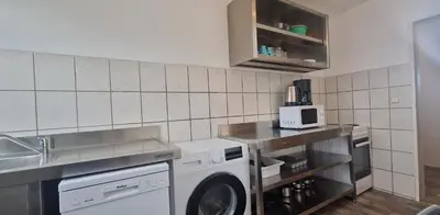 Küche/Küchenzeile in der Unterkunft Meribu R65 Wohnung für Monteure und Arbeiter