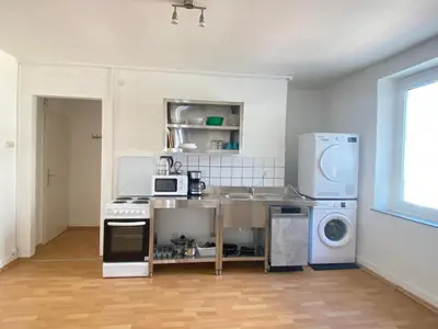 Küche/Küchenzeile in der Unterkunft Meribu B45 Wohnung für Monteure und Arbeiter
