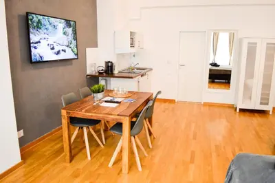 Küche/Küchenzeile in der Unterkunft Centerapartments Tonhallenstraße