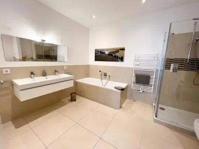 Ein Badezimmer in der Unterkunft Centerapartments Tonhallenstraße
