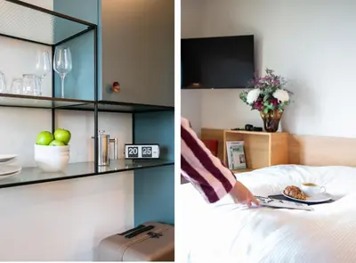 Küche/Küchenzeile in der Unterkunft STAYERY Bochum Ehrenfeld