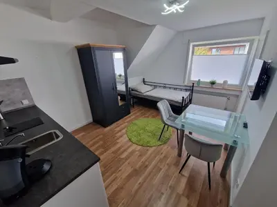 Küche/Küchenzeile in der Unterkunft Wohnung in Ratingen Lintorf