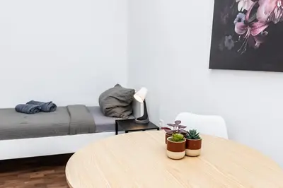 Ein Sitzbereich in der Unterkunft CosyHomes24 - Spacious with TOP traffic connection - UN02b