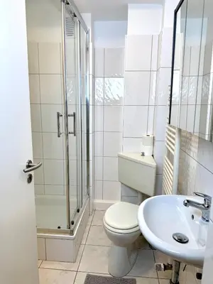 Ein Badezimmer in der Unterkunft Zentral & stilvoll wohnen
